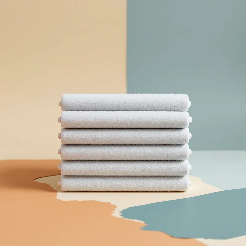 Illustration of a set of microfiber roller covers