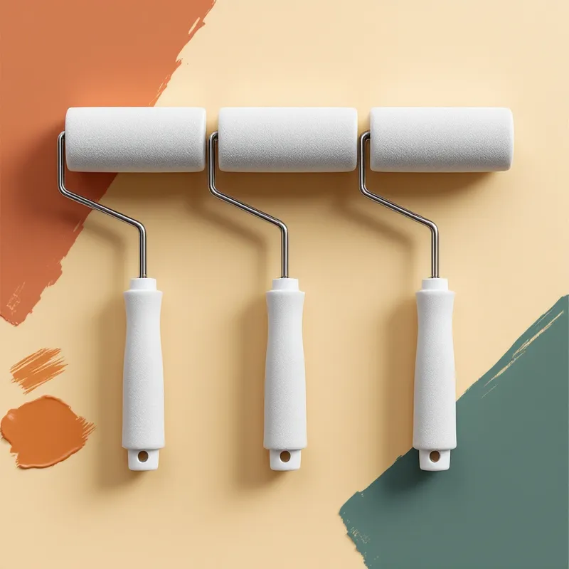 Illustration of a foam mini roller set